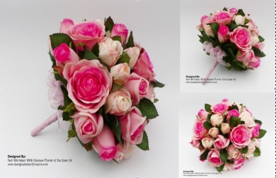 Simple Brides Rose Bouquet Posy: